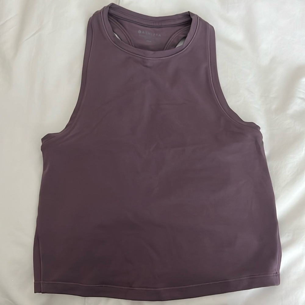 Athleta purple racer back workout tank size XXS